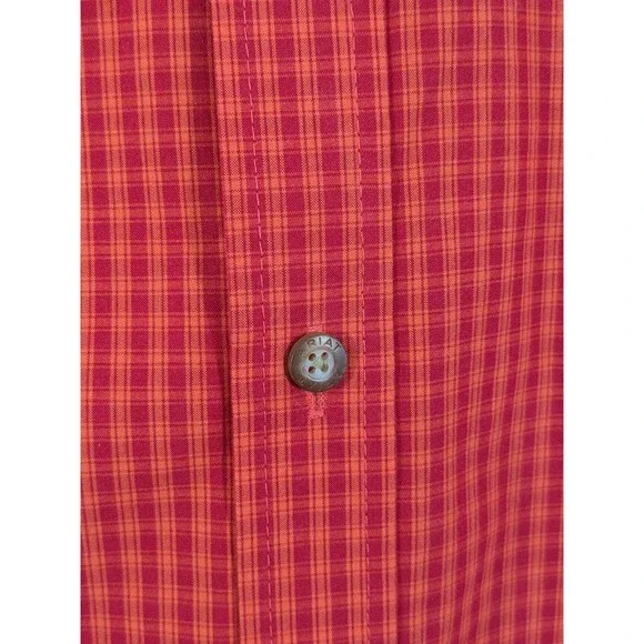 Ariat Boys Teen Pro Series Plaid Red Button Down Shirt Cowboy Western Sz XL (18) - Picture 4 of 10